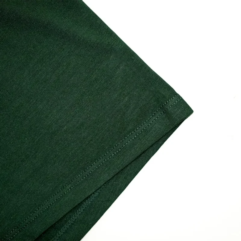 unwear noble green fabric and seams close up