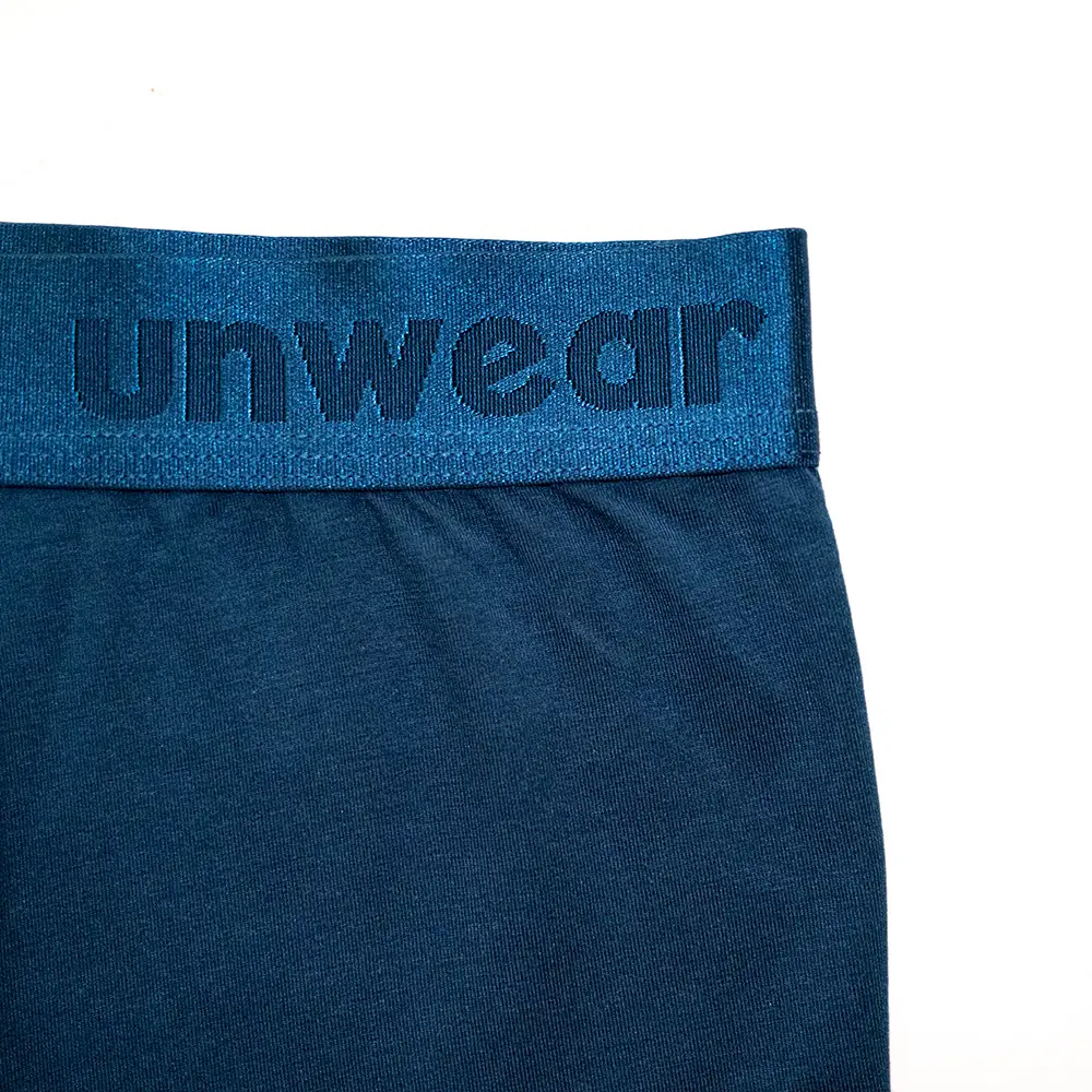 unwear rocking blues boxer brief waistband logo close up