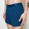 Catalog Boxer Shorts Rocking Blues 6 model wearing unwear rocking blues boxer shorts close up side